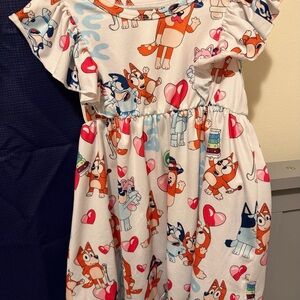 Bluey Shein Kids Dress Size 4Y